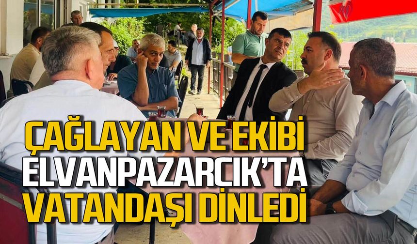 Mustafa Çağlayan ve ekibi Elmaspazarcık’ta vatandaşlarla buluştu