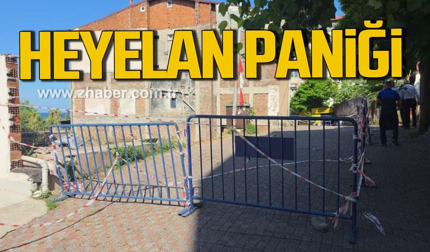 Kdz. Ereğli'de heyelan paniğe neden oldu.