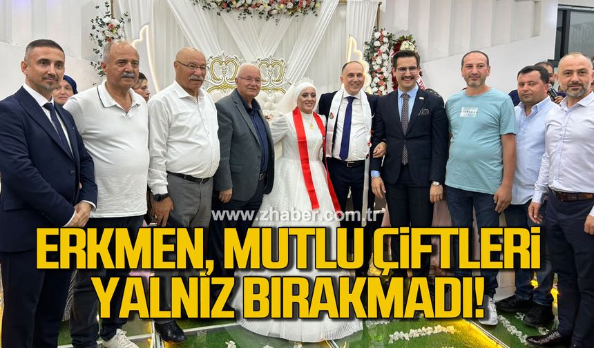 Yavuz Erkmen ve ekibi mutlu çiftleri yalnız bırakmadı