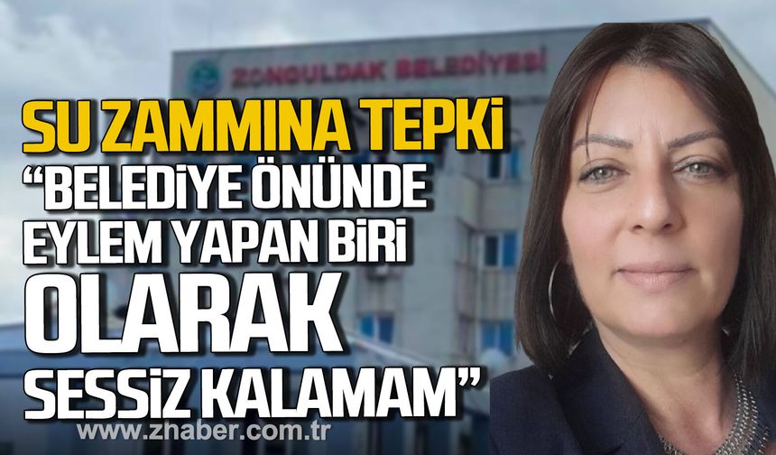 Ebru Uzun'dan su zammına tepki. "Suyu vatandaş için lüks hâline getirmek bambaşka bir şeydir"