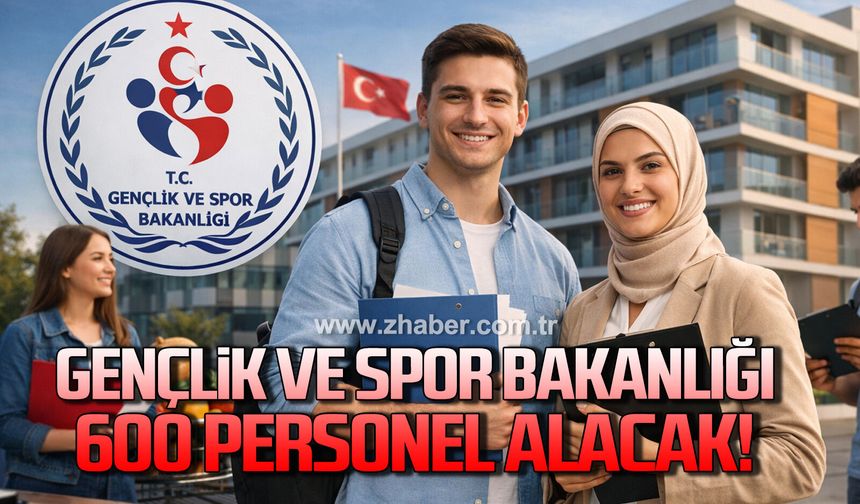 Gençlik ve Spor Bakanlığı 600 personel alacak