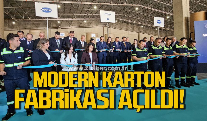 Bakan Mehmet Fatih Kacır modern karton fabrikasını açtı