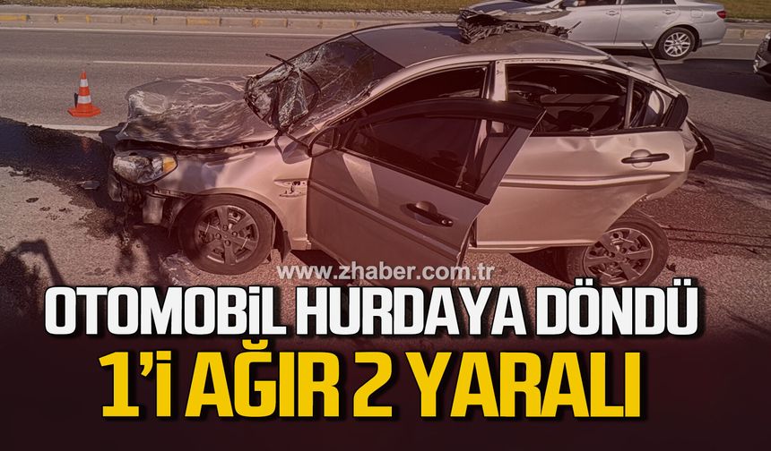 Karabük'te zincirleme kazada 1'i ağır 2 kişi yaralandı