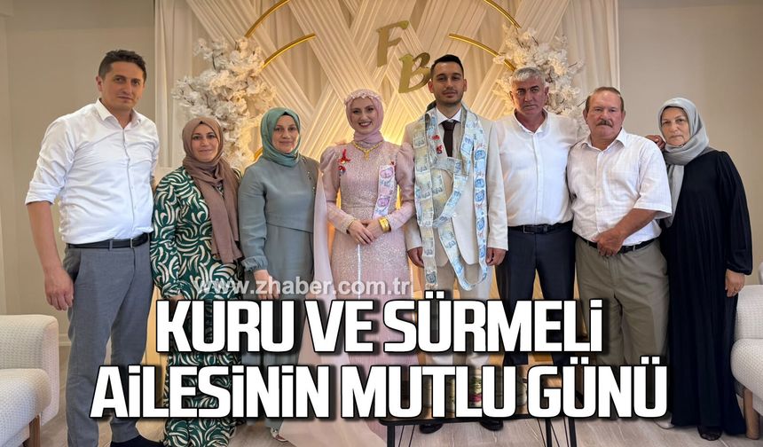 Kuru ailesinde mutluluk: Fatma Nur ve Burak nişanlandı