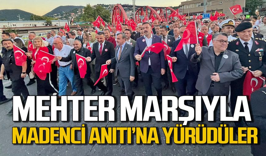 Zonguldaklılar Madenci Anıtına Mehter Marşı ile yürüdü