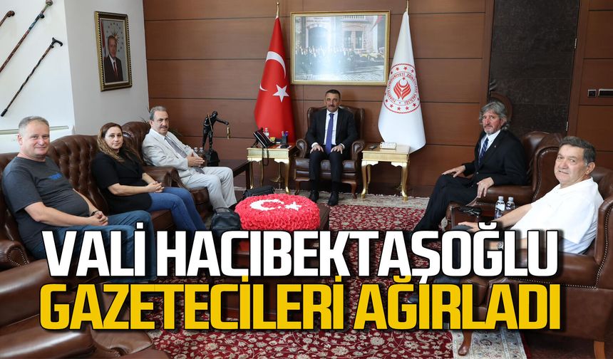 Gazeteciler Vali Osman Hacıbektaşoğlu'nu ziyaret etti