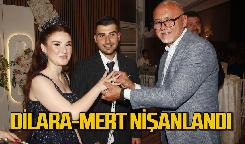 Lise sıralarında başlayan aşkta mutlu adım: Mert ve Dilara nişanlandı