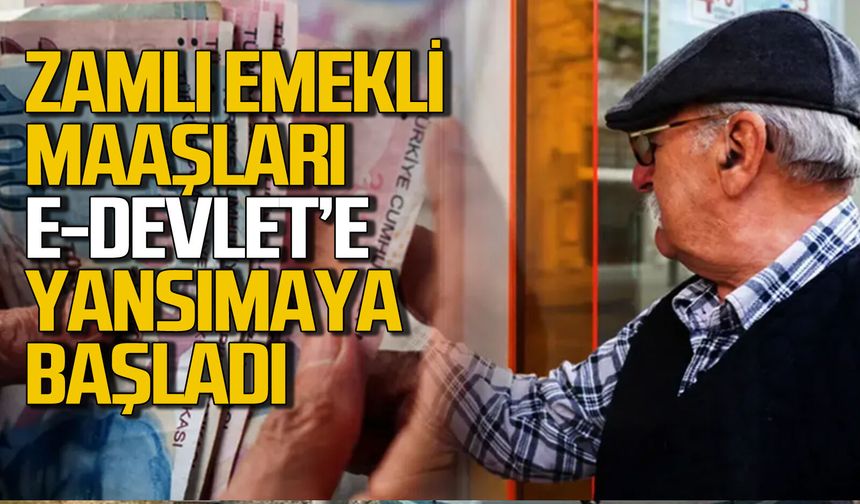 Emekliler dikkat! zamlı emekli maaşları e-Devlet'e yansımaya başladı