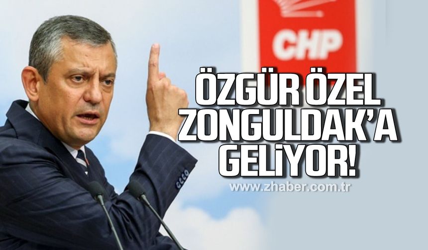 Özgür Özel imza töreni için Zonguldak’a geliyor
