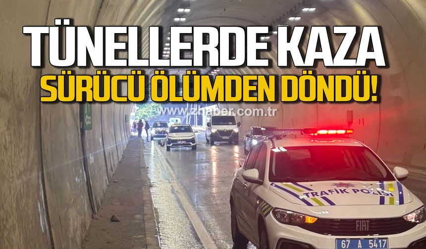 Kilimli tünellerin kaza: Motosiklet sürücüsü yaralandı