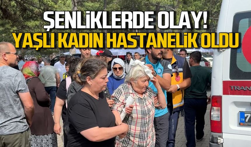 Şenliklerde olay... Yaşlı kadın hastanelik oldu
