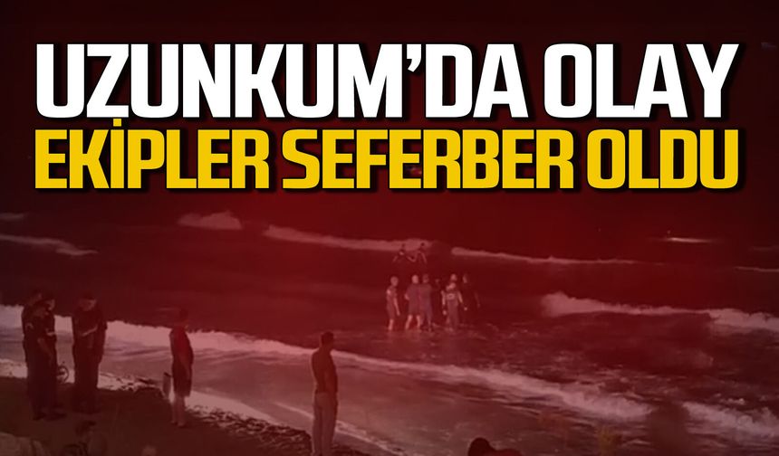 Zonguldak Uzunkum sahilinde olay: Ekipler seferler oldu