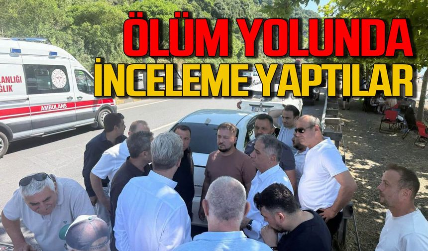 Ölüm yolunda inceleme: Saffet Bozkurt ve Karayolları olay yerinde
