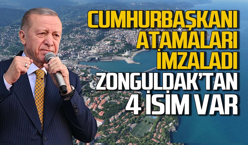 Zonguldak’tan 4 isim var: Cumhurbaşkanlığı tarafından yapılan atamalar Resmi Gazete’de