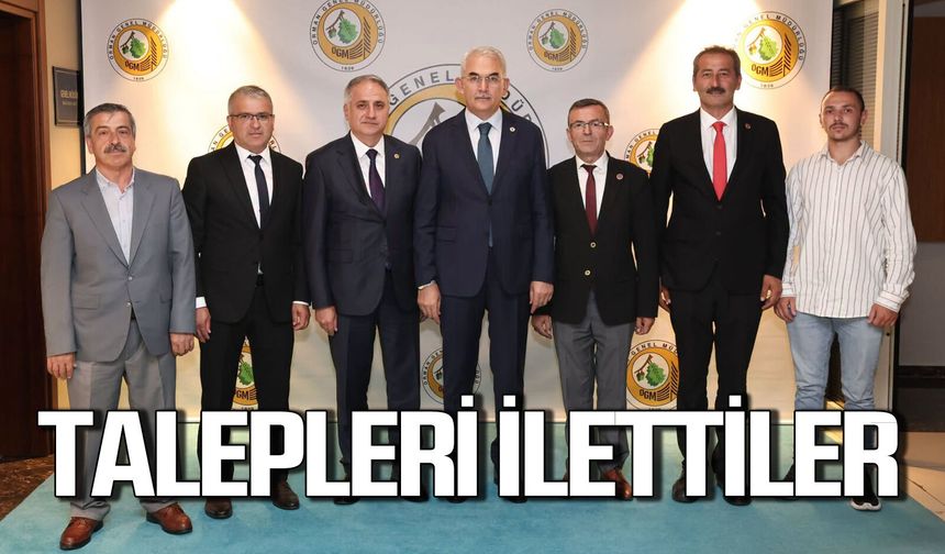 Zonguldak’ın sorunlarını Orman Genel Müdürü Bekir Karacabey ile paylaştılar