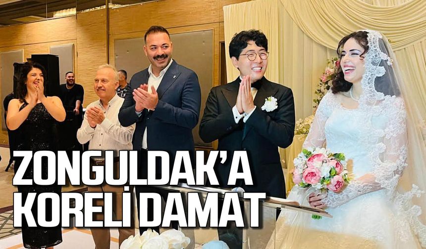Zonguldak’a Koreli damat: Tuba ile Gyuyoung Yun evlendi