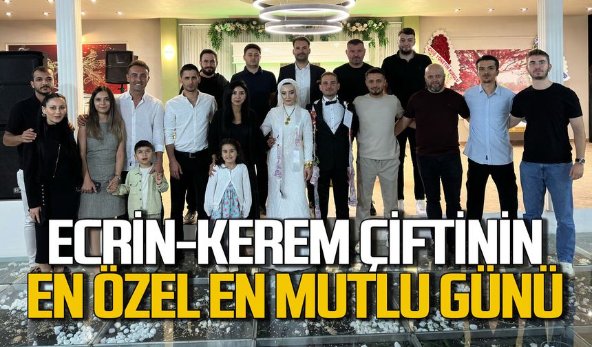 Öğretmenler Ecrin-Kerem  çiftinin en mutlu günü