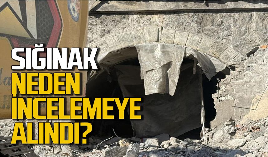 Zonguldak'taki yıkım alanında bulunan sığınak incelemeye alındı