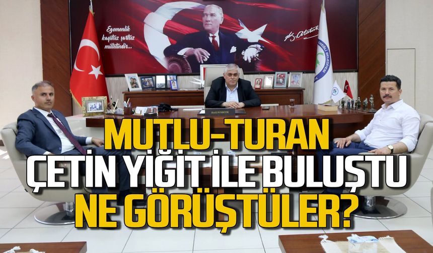 İsa Mutlu ve Şanver Turan’dan Çetin Yiğit’e ziyaret