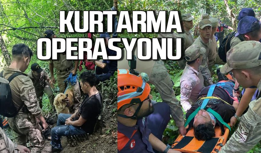 Kayıp şahıs ormanda yaralı halde bulundu