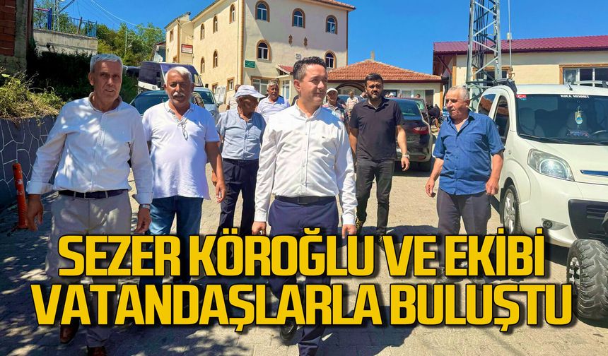 Sezer Köroğlu ve ekibi Elvanpazarcık’ta vatandaşlarla buluştu