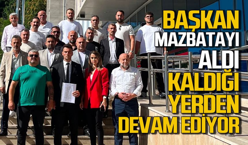 Başkan mazbatasını aldı kaldığı yerden devam ediyor