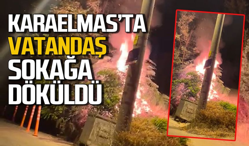Zonguldak Karaelmas’ta yangın vatandaşı sokağa döktü