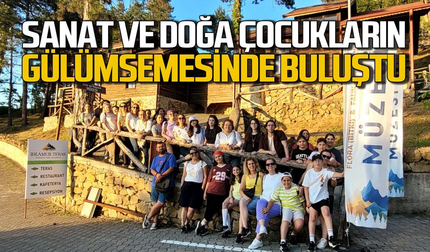 Sanat ve doğa çocukların gülümsemesinde buluştu