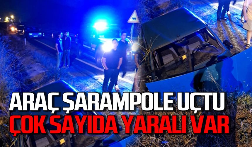 Kontrolden çıkan araç şarampole uçtu: Çok sayıda yaralı var