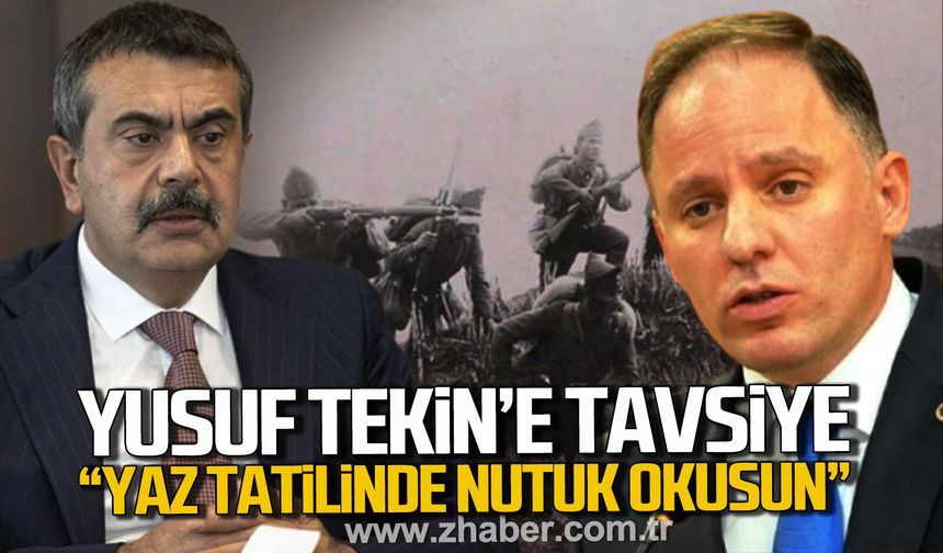 Deniz Yavuzyılmaz'dan Yusuf Tekin'e tavsiye: "Yaz tatilinde Nutuk okusun"