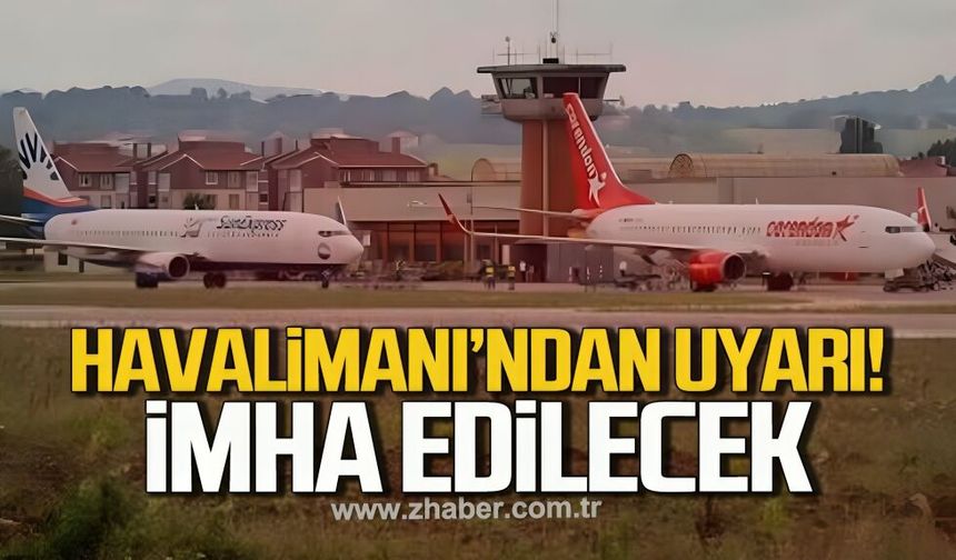 Zonguldak Havalimanı’ndan yolculara sıvı ve güvenlik uyarısı