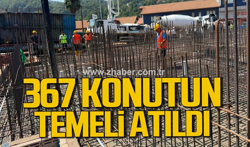 Kilimli'de 367 konutun temeli atıldı.