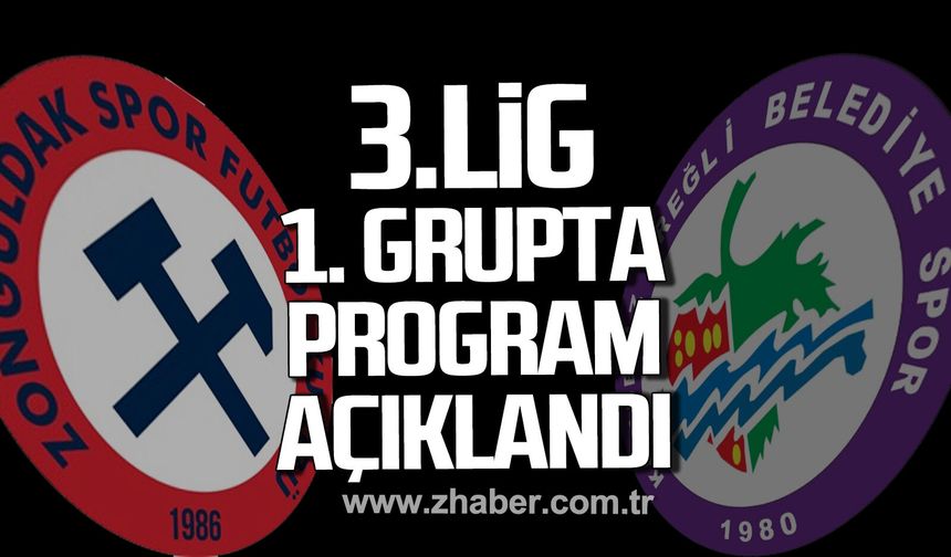 3. Lig 1. Grup’ta program açıklandı