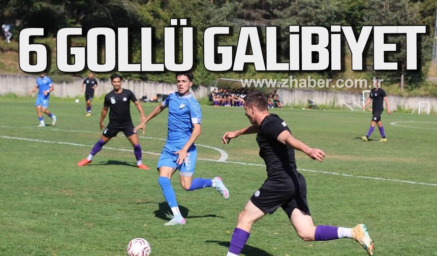Ereğli Belediyespor’dan 6 gollü galibiyet.