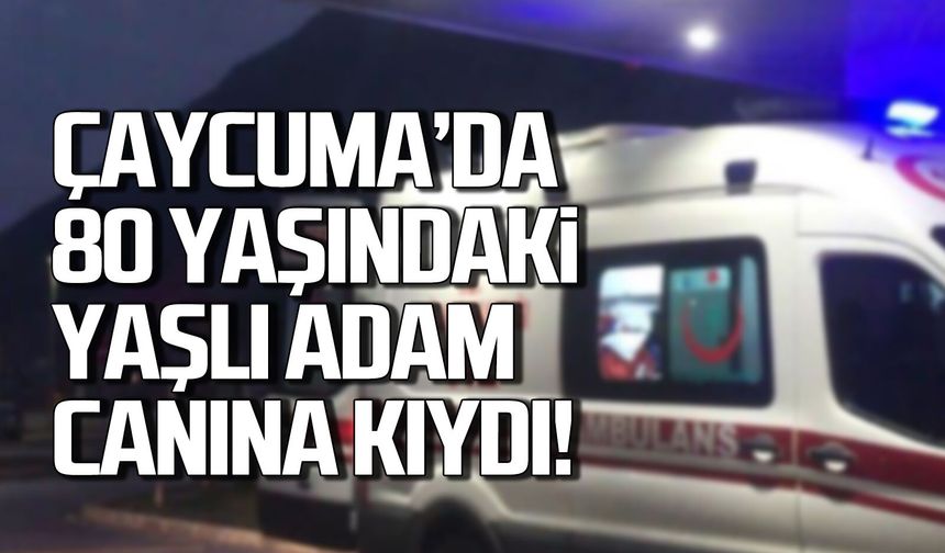 Çaycuma'da 80 yaşındaki Asım İnam canına kıydı