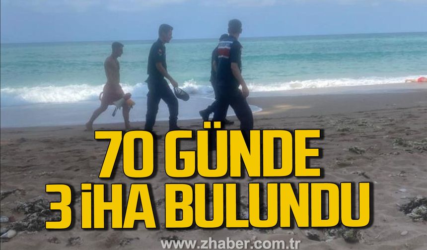 Bartın açıklarında 70 günde 3 hava aracı bulundu.