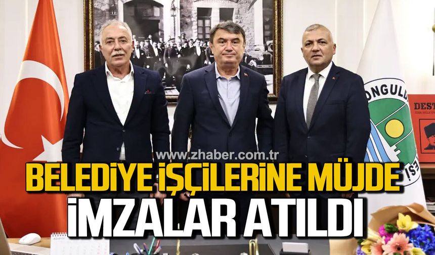 Zonguldak Belediyesi’nde toplu iş sözleşmesi sevinci