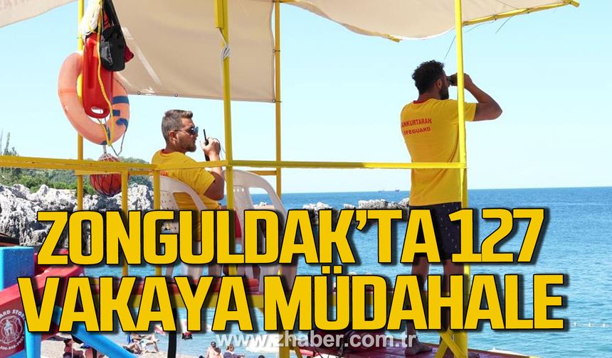Zonguldak'ta 127 boğulma vakasına müdahale edildi.
