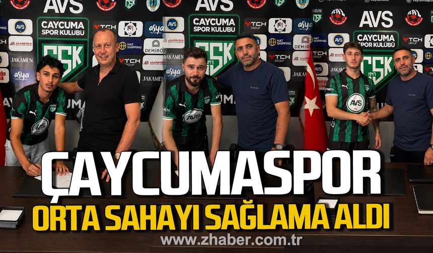 Çaycumaspor orta sahayı sağlama aldı