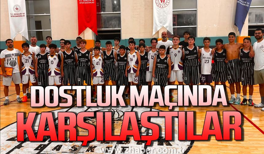 Safranbolu Gelişimspor ve Zonguldak Basket Spor Kulübü dostluk maçında karşılaştı.