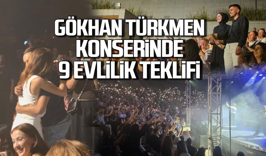 Gökhan Türkmen konserinde 9 evlilik teklifi