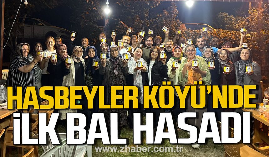 Hasbeyler Köyü’nde ilk bal hasadı