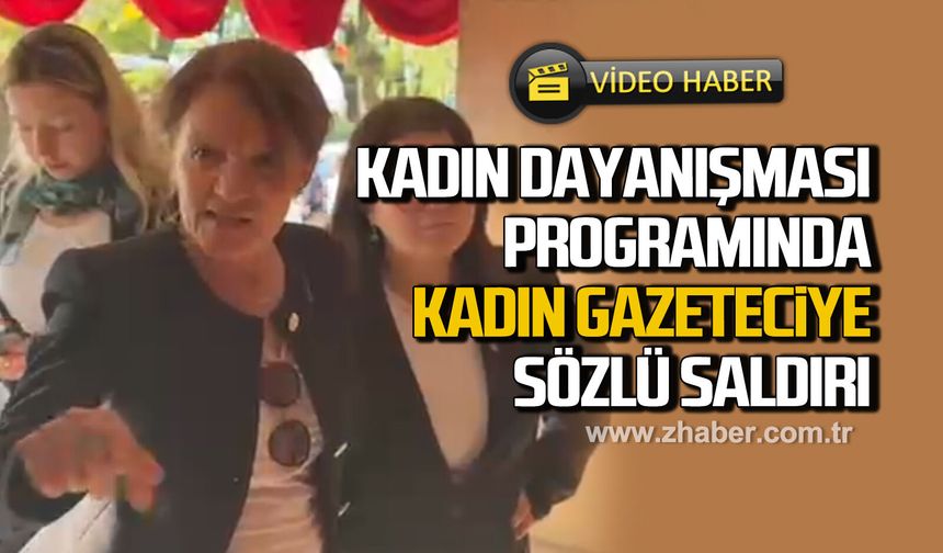 Zonguldak'ta kadın dayanışması programından kadın gazeteciye sözlü saldırı