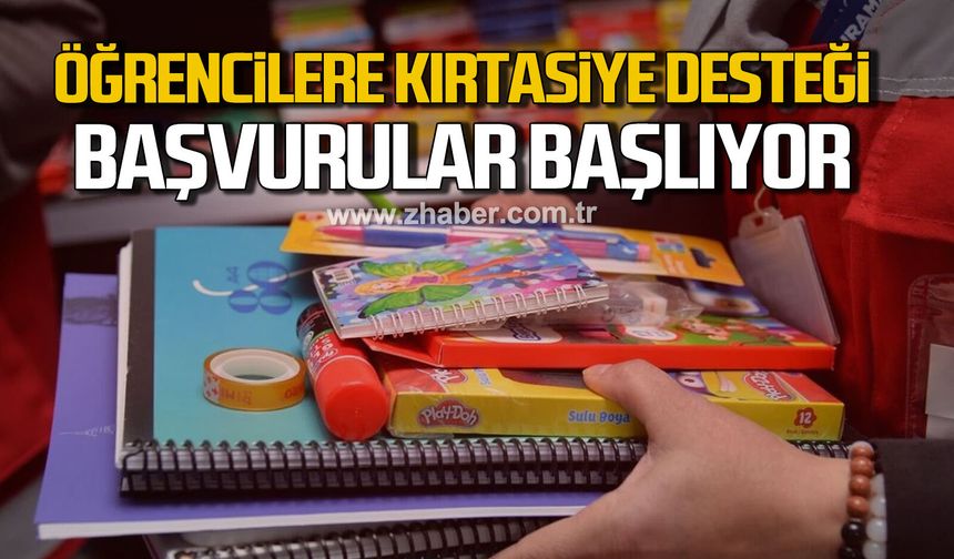 Kdz. Ereğli Belediyesi'nden öğrencilere kırtasiye desteği