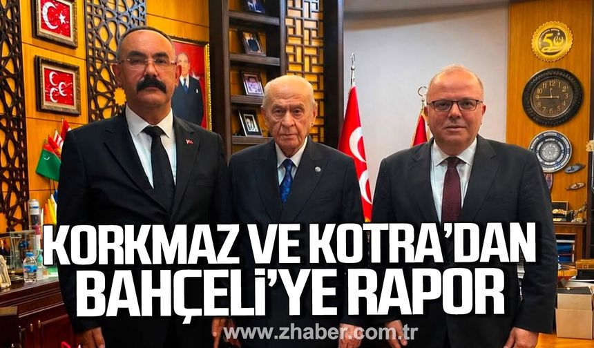 Orhan Korkmaz ve Murat Kotra'dan Devlet Bahçeli'ye ziyaret.