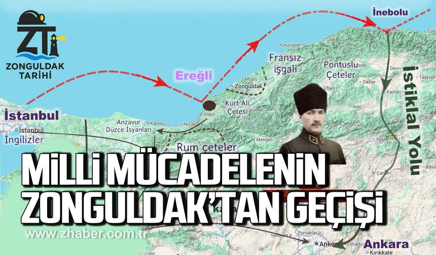 Milli mücadele yolu Zonguldak'tan geçmişti