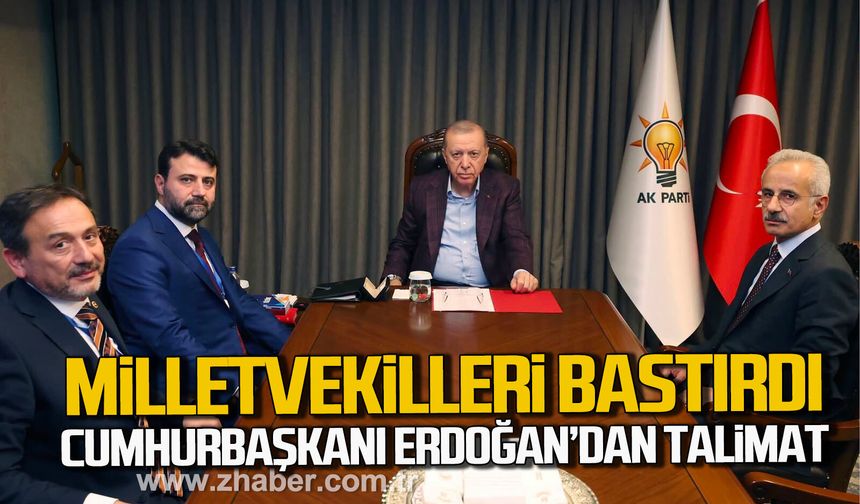 Karabük milletvekilleri bastırdı. Cumhurbaşkanı Erdoğan talimat verdi