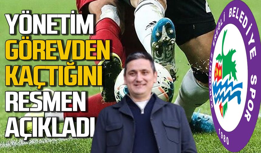 Yönetim kulübü önce borç batağına soktu şimdi de görevden kaçtığını resmen açıkladı