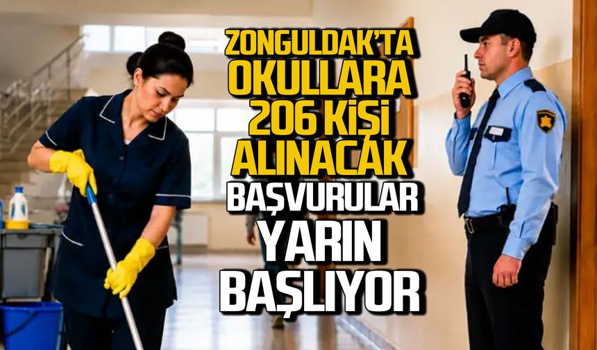 Zonguldak’ta 206 kişi işe alınacak. Başvurular yarın başlıyor