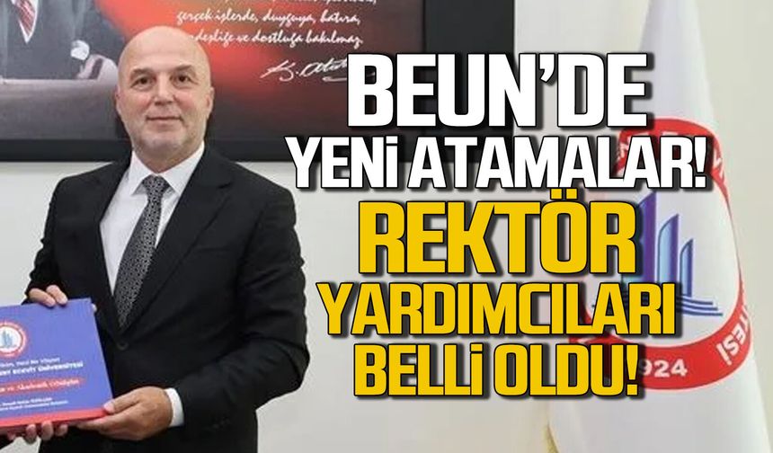BEUN’da rektör yardımcıları belli oldu! İşte yeni yönetimin isimleri